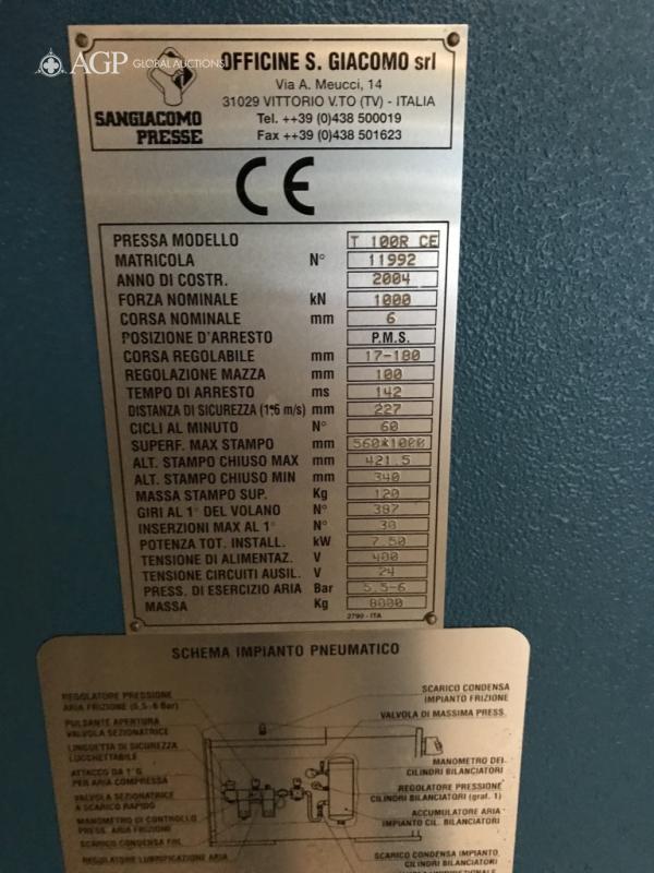 SAN GIACOMO 100 R CE 